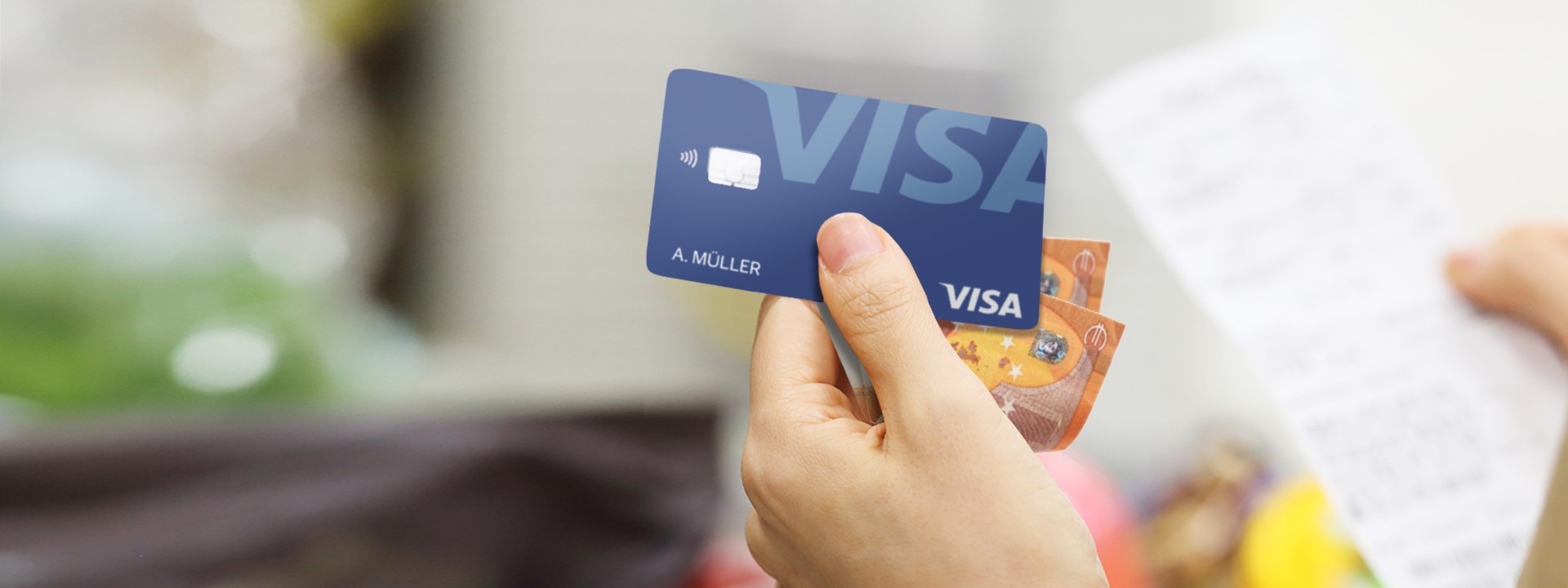 Visa card and vouchers