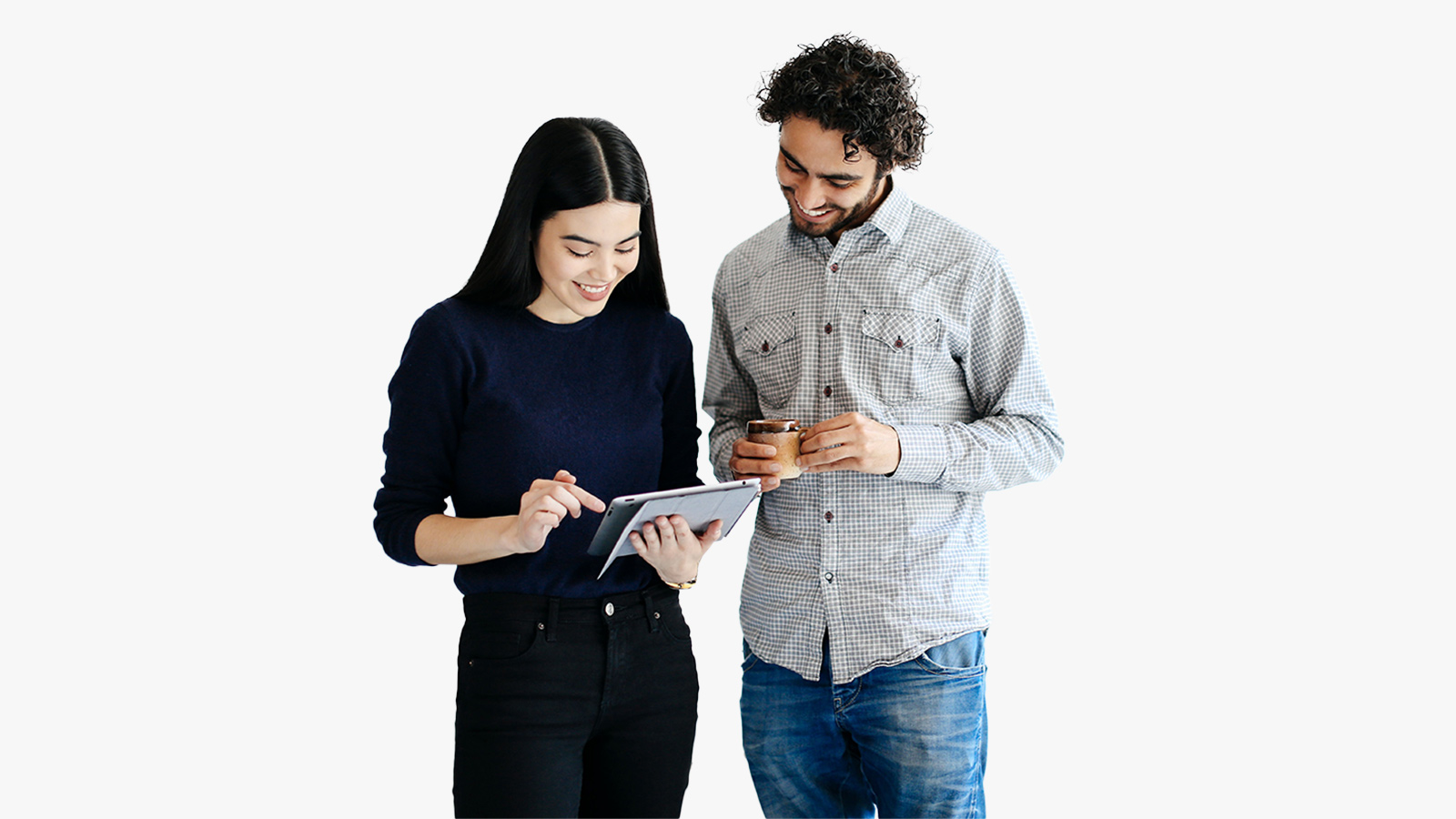 couple using ipad