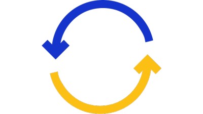 arrows in cycle icon